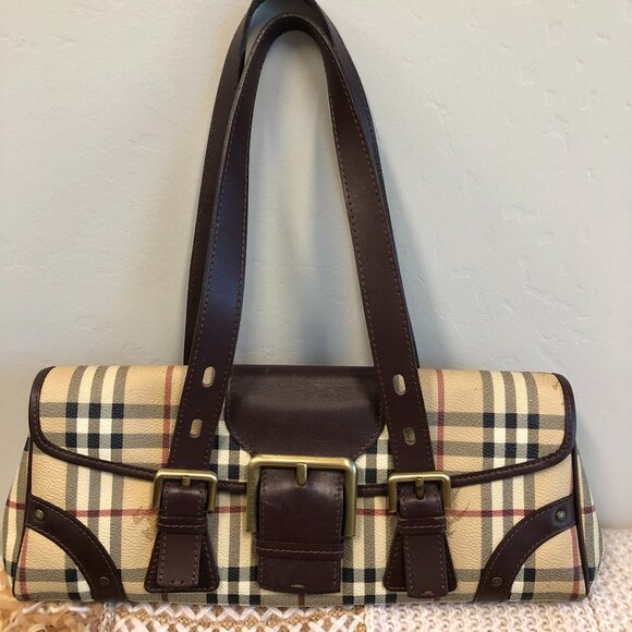 BURBERRY Shoulder Bag w Original Twilly - Picture 1 of 13